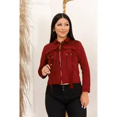 Lindo Casaquinho Blezer com Ziper em Tecido Suede Scuba , Muito Confortavel Tamanhos P , M , G ,GG