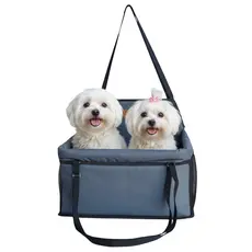 Cadeirinha Assento Transporte Para 2 Pets Juntos Cachorro Gato Carro Viagem Segura