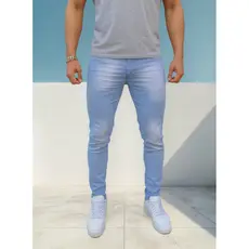 Calça Jeans Skinny Masculina Elastano Lycra