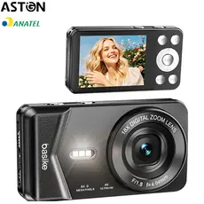 Astgn X Basike Câmera Digital 4K  Zoom 18XEstabilização Eletrônica | Tela 2.8” | Fotos 64MP | 3 CorSem cartão de memória