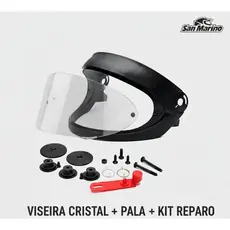 Pala/ Reparo/viseira Capacete Taurus San Marino Completo