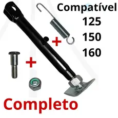 Cavalete Descanso Lateral Regulagem Cg Titan fan 125 / 150 / 160 Pezinho Mola + Parafuso