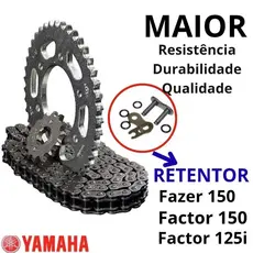 Kit Relação Transmissão Tração Com Retentor Fazer 150 (2014 Em Diante) - Factor 150 e 125 o (2016 Em Diante)alta qualida
