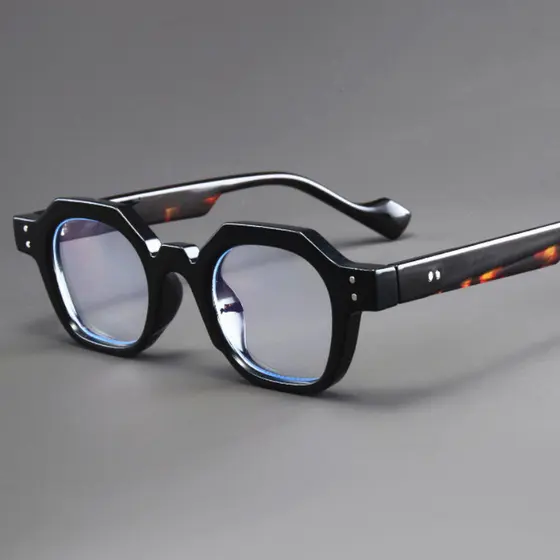 Óculos De Moda Masculina Feminino Anti Luz Azul Retrô Armação Clássica