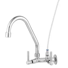 Torneira Giratoria Inox Com Adapatador e Mangueira De Filtro Purificador De Agua, Torneira De Metal