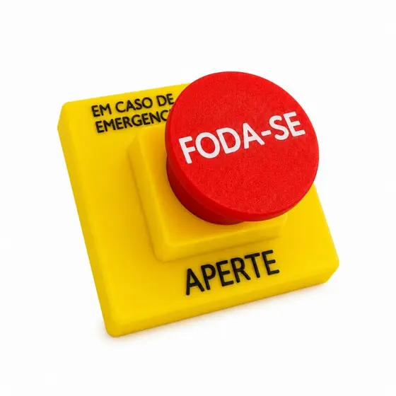 Botão Fod* - se Brinquedo Anti Estresse Engraçado Com Switch Mecânico Decoração Mesa