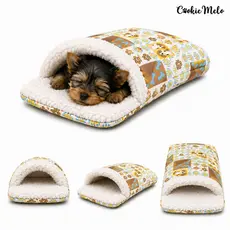 Caminha Iglu Saco De Dormir Pet Macia Confortável Aconchegante Cachorro Gato Descanso Frio Inverno