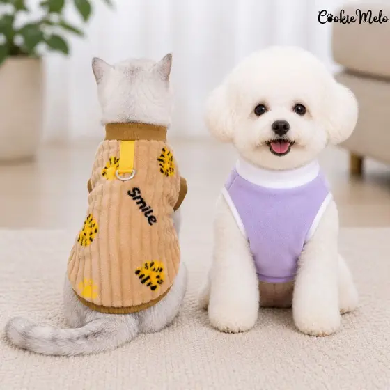 Roupinha Pet Ajustável Para Cachorro e Gato Fêmea Confortável e Leve Macia