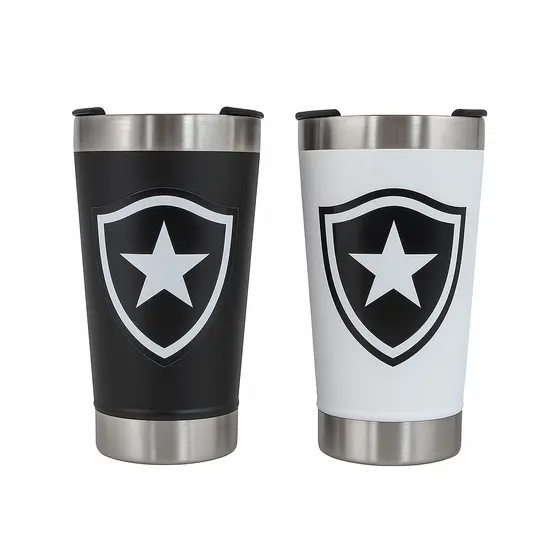 ENVIO NO MESMO-Copo Térmico Stl.. de time / BOTAFOGO / personalizado com tampa e abridor 473mlPROÇÃO
