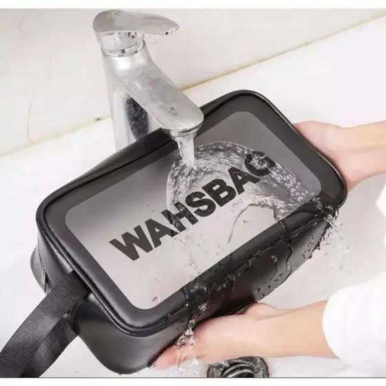 Necessaire  maquiagem Feminina  Transparente A Prova De Água