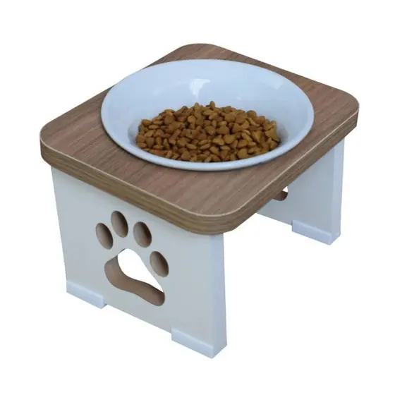 Comedouro Elevado Pet para Cachorro MDF Linha Premium