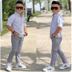 Calça sarja INFANTIL Menino Slim Sarja Infanto Juvenil Skinny Criança