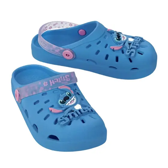Sandalia Infantil Babuche Para Meninas Stitch Disney Urban Clog Grendene Kids