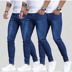 KIT Calças  jeans masculina  skinny  com elastano linha premium variações NF