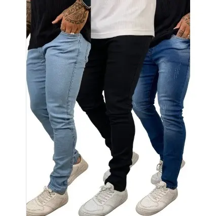 Kit calças jeans masculina Super Skinny original promoção
