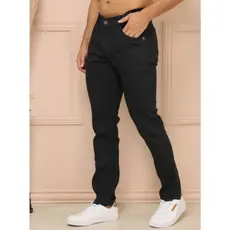 Calça Jeans Masculina Slim Preta com Elastano - Tecido Premium NF
