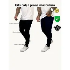 kit calças jeans masculina skinny linha premium NF envio imediato