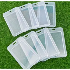 Porta Cartão Transparente  Tampa Do Cartão De Identificação Em PVC Proteger Cartões De Crédito Banco Estudantes