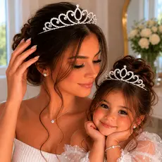 Tiara Coroa Princesa Daminha Noiva Debutante Infantil Adulto Fantasia Festa Casamento Baile Formatura Strass Cabelo