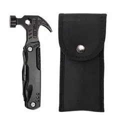 Martelo Portátil Multifuncional Garra Ao Ar Livre Camping Adventure Survival Kit Com Bolsa de Nylon