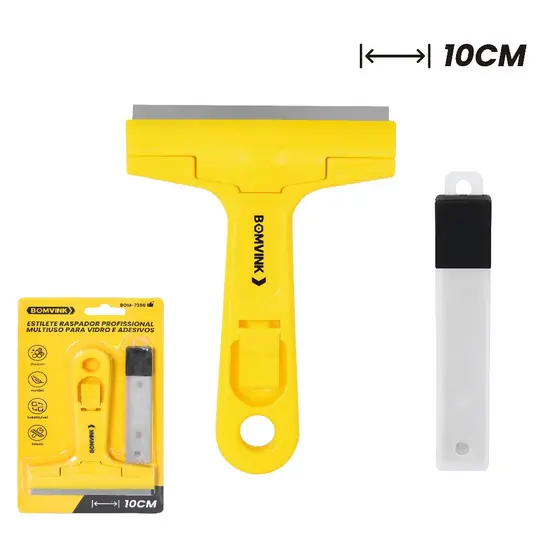 Raspadores Multiuso Para Limpar Box Com 5-10 Lâminas Profissional/Vidro Piso Cerâmica Azulejo
