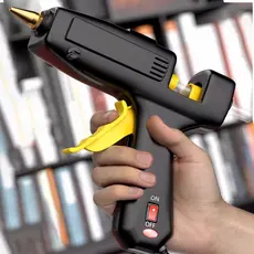 Pistola de Cola Quente Grande 127V/220V - Ferramenta Ideal para Artesanato com Secagem Rápida