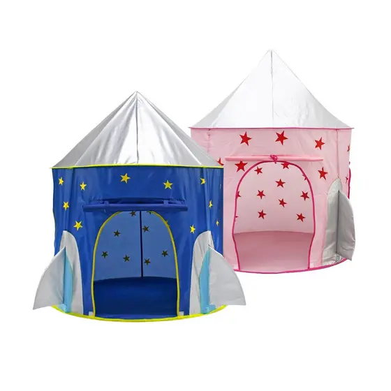 Barraca Tenda Infantil Toca Foguete Espaço Castelo Brincadeira da Princesa Principe com Bolsa