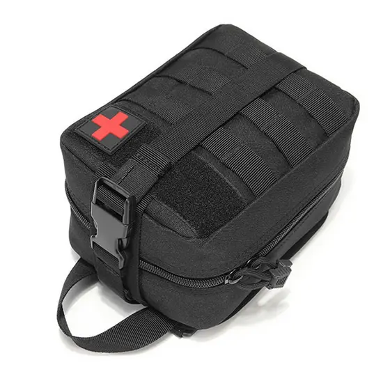 Saco De Socorros Emergência - Mochila Bolsa Nylon 800D 15x20x9CM para Camping Carro e Exterior
