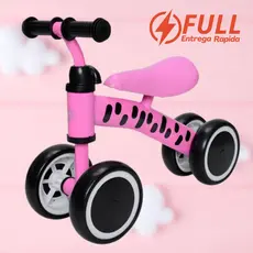 Andador Infantil Bicicleta De Equilíbrio Treino Bike Rosa