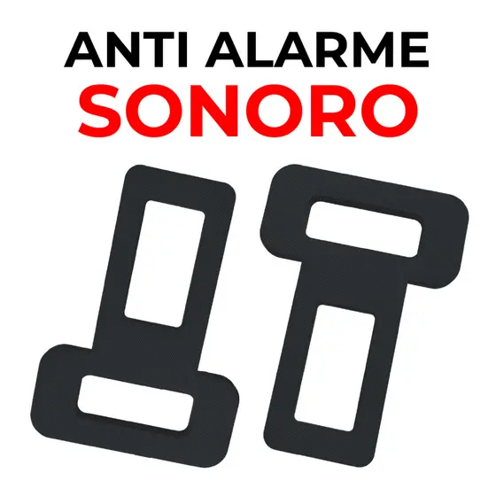 Kit 2 Fivela Anti Beep Alarme Sonoro Lingueta Clip Fivela Cinto de Segurança