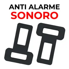 Kit 2 Fivela Anti Beep Alarme Sonoro Lingueta Clip Fivela Cinto de Segurança
