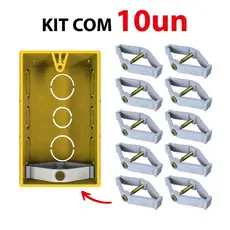 Kit Reparo Salva Abas Expansivel Interruptor Caixinha Tomada 4x2 Completo
