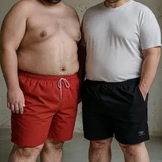 Kit 2 Shorts Masculino com Elastano Plus Size Academia Esporte Treino Bermuda Praia Básico Liso