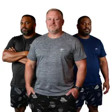 Kit 3 Camisetas Masculinas Plus Size Dry Fit Básico Passeio Academia
