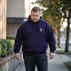 Moletom com Capuz Canguru Plus Size Blusa de Frio Liso Básico Fechado Unissex