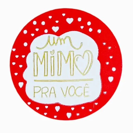 Etiquetas "UM MIMO PRA VOCÊ' 35x35mm