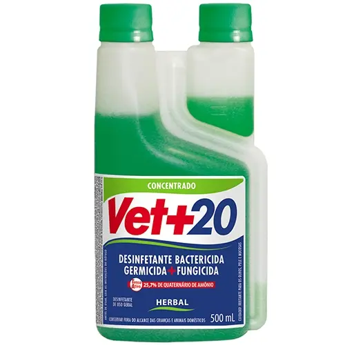 Desinfetante Concentardo Bactericida Vet+20 500 mL