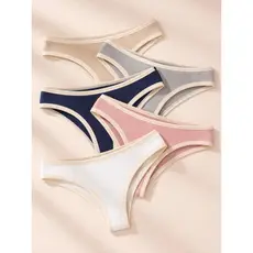 Kit de Calcinha Feminina Canelada Premium Forro 100% Algodão Cores Sortidas