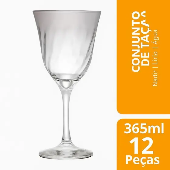 Taca Lirio Agua 365Ml Nadir - Cx 12 Unidades