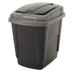 Lixeira Click 4,5Lt Silverblack Mb
