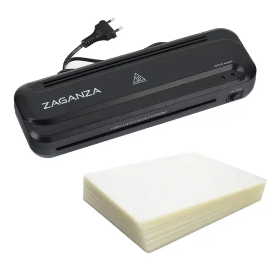 Kit Máquina De Plastificar A4 + 100 Polaseal 220x307 0,05mm