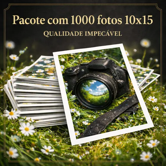 Revelação de Fotos 10x15 cm Fotos Reveladas Alta Qualidade full| Álbum, Porta-Retrato | Kits 10, 20, 50 e 100 |