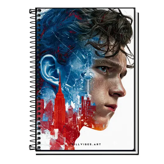 Caderno Personalizado Homem Aranha 2026 | Capa Dura Plastificada | 1 a 20 Matérias | Escolar e Universitário