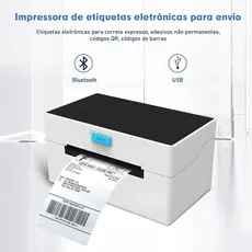 COIBEU Impressora de folha de rosto eletrônica Impressora de papel térmico Bluetooth