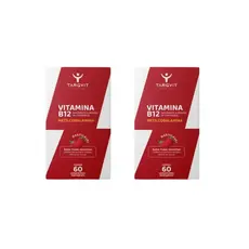 Kit com 2 Vitamina B12 Targvit Metilcobalamina Mastigável Sabor Frutas Vermelhas C/60