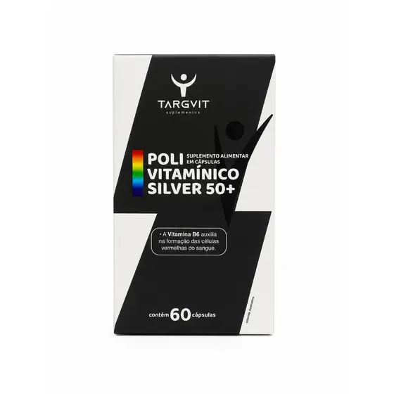 Poli Vitaminico silver 50+/ 60 Capsulas - Targvit Suplementos