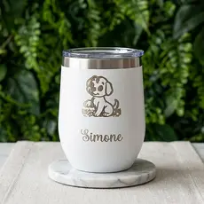 Copo Térmico Cuia 350ML Inox Com Tampa Ovo Personalizado Time Nome Tampa De Vedação