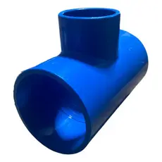 Tê Soldável Redução 75x50mm Cano Azul