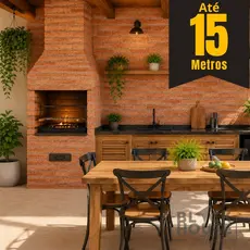 Papel de Parede Premium Rolo 5 Metros Autoadesivo Tijolinho Rústico Sala Quarto 5m x 45cm