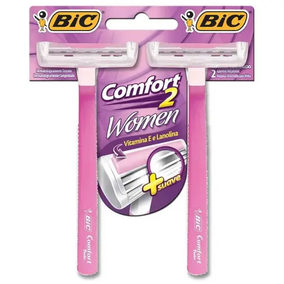 Aparelho Bic Confort 2 Women C/2 Unidades
